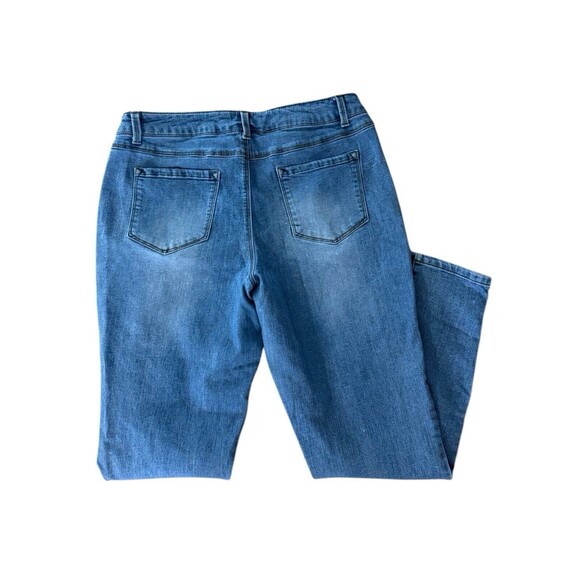 Workshop Republic Womens 8 Western Cowboy Rodeo Rose Embroirer Jeans - Picture 2 of 4